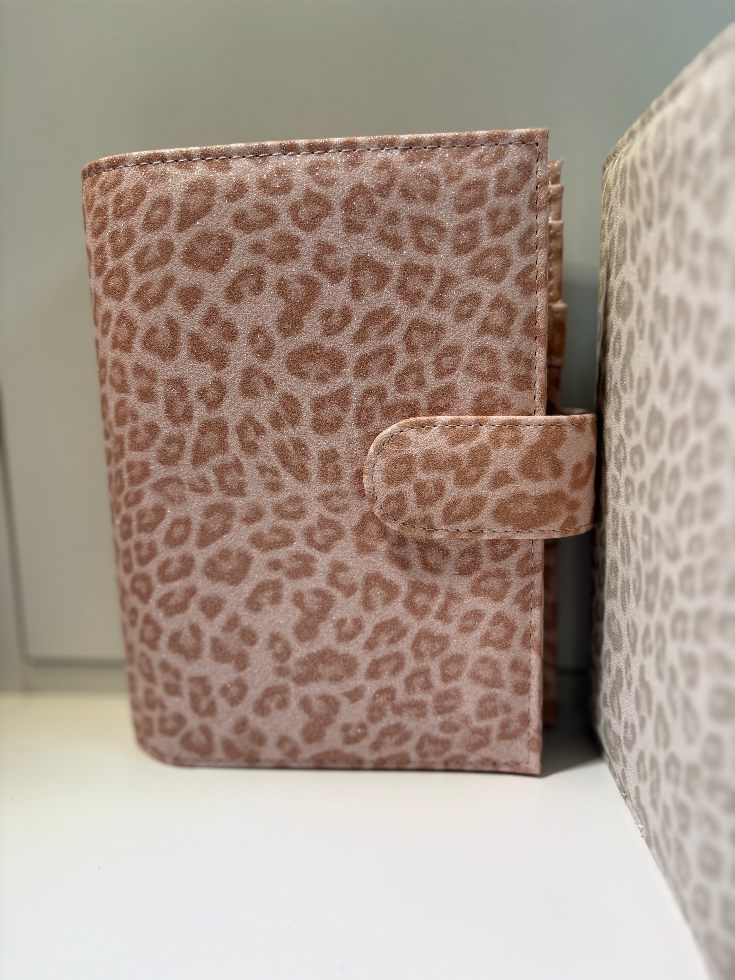 All that Glitters A6 Wide Leopard print binders