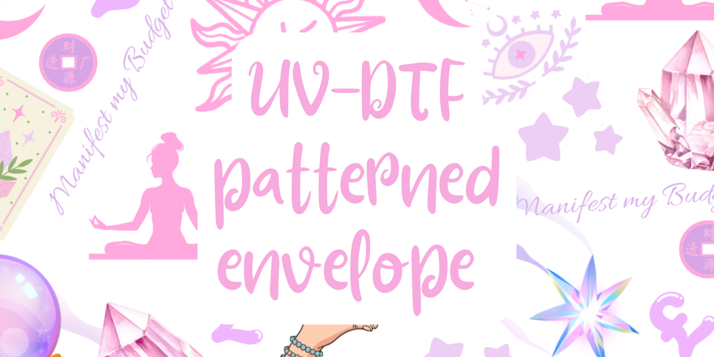 Pattern Glitter cash envelope a6