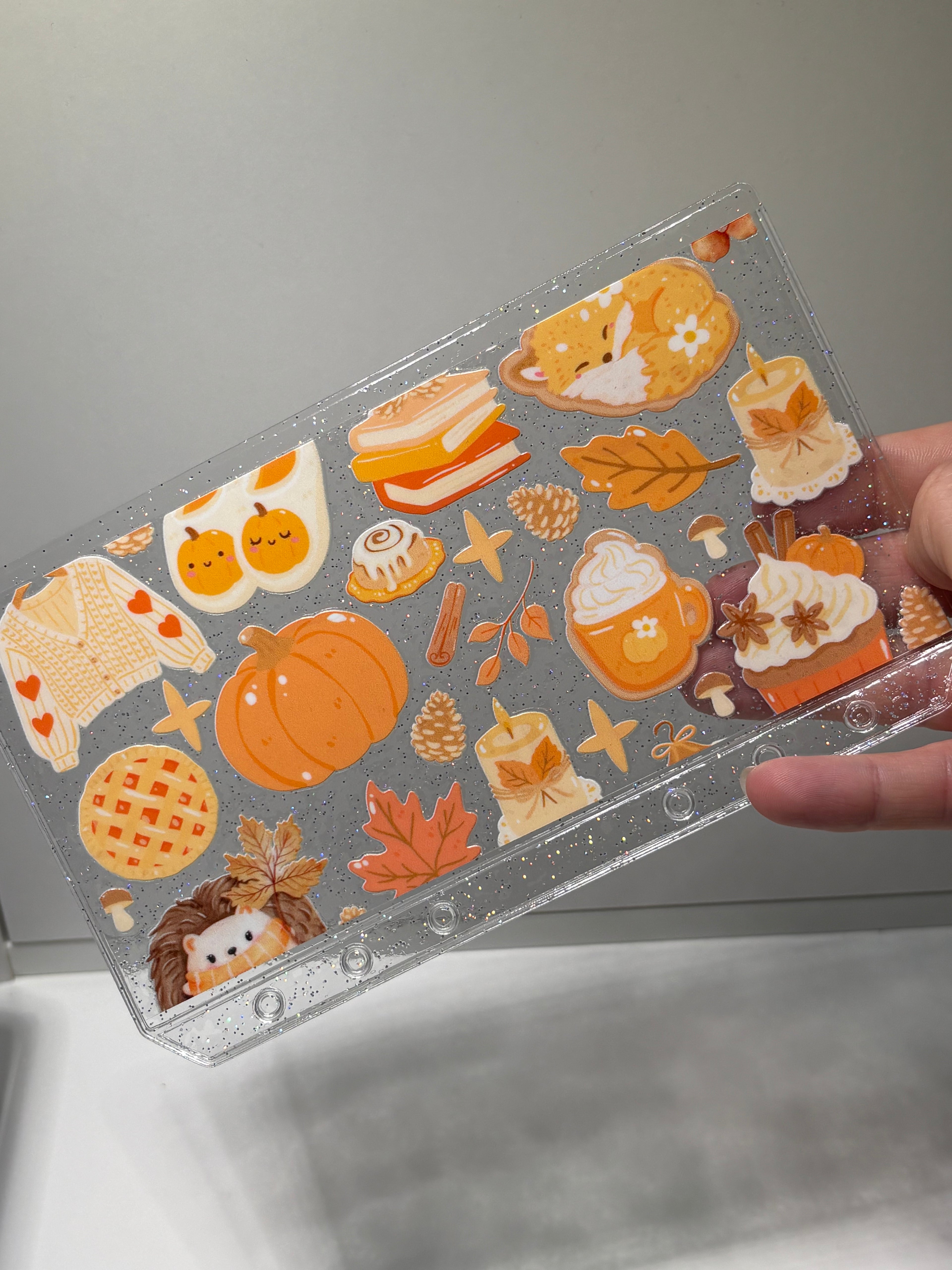 Pattern Glitter cash envelope a6