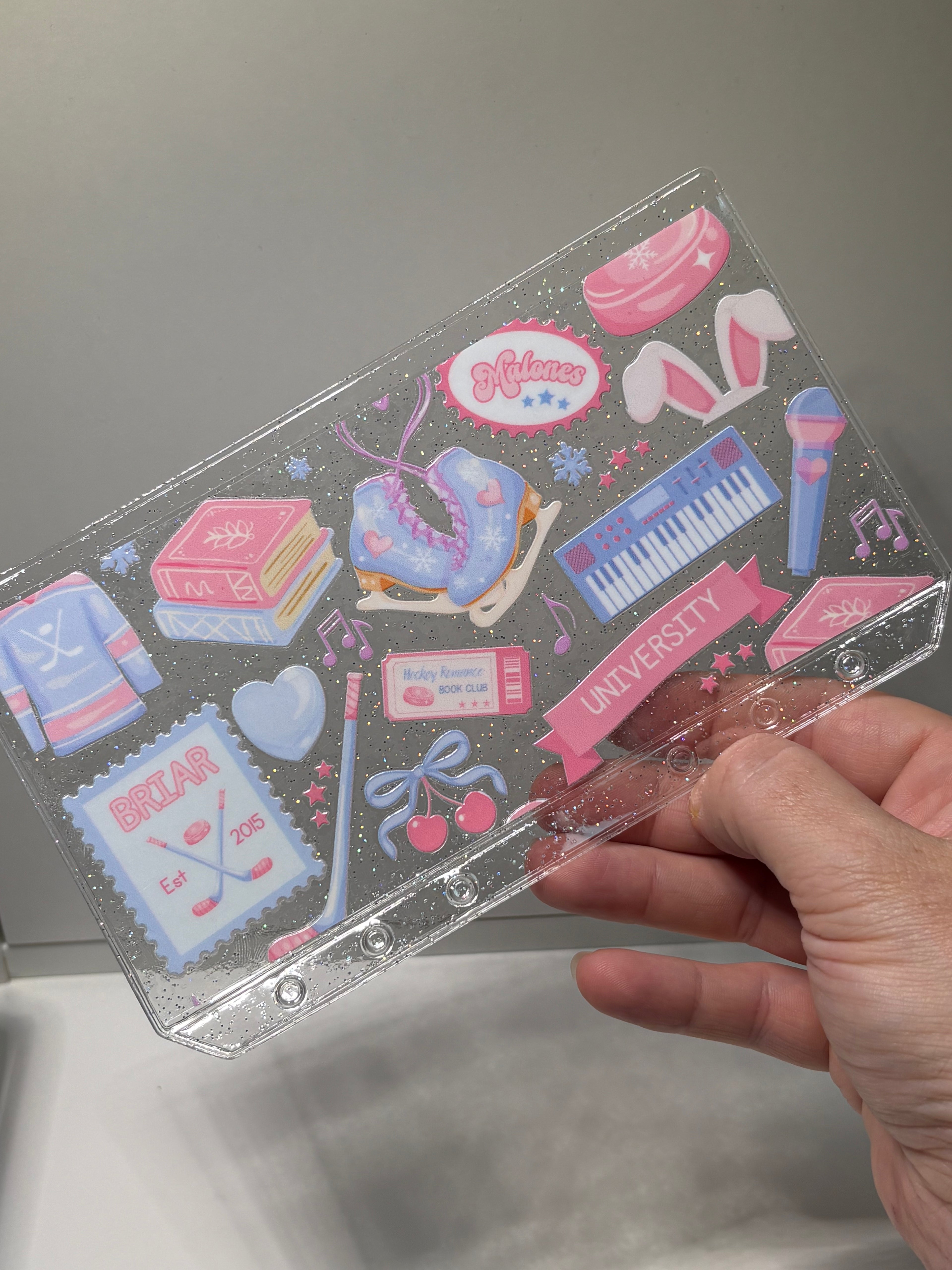 Pattern Glitter cash envelope a6