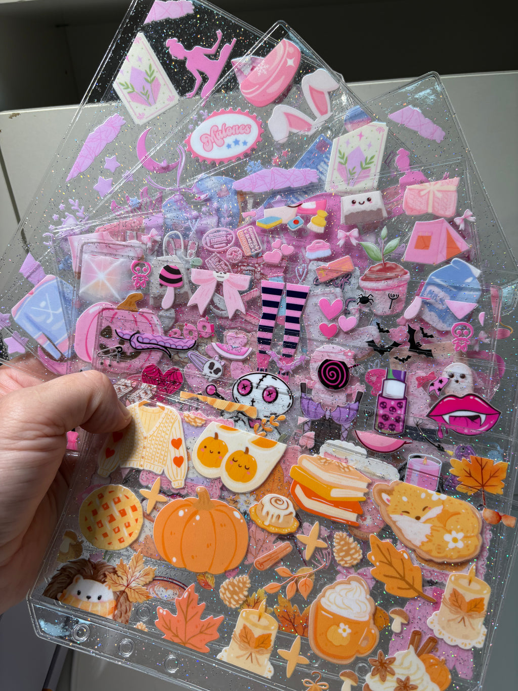 Pattern Glitter cash envelope a6