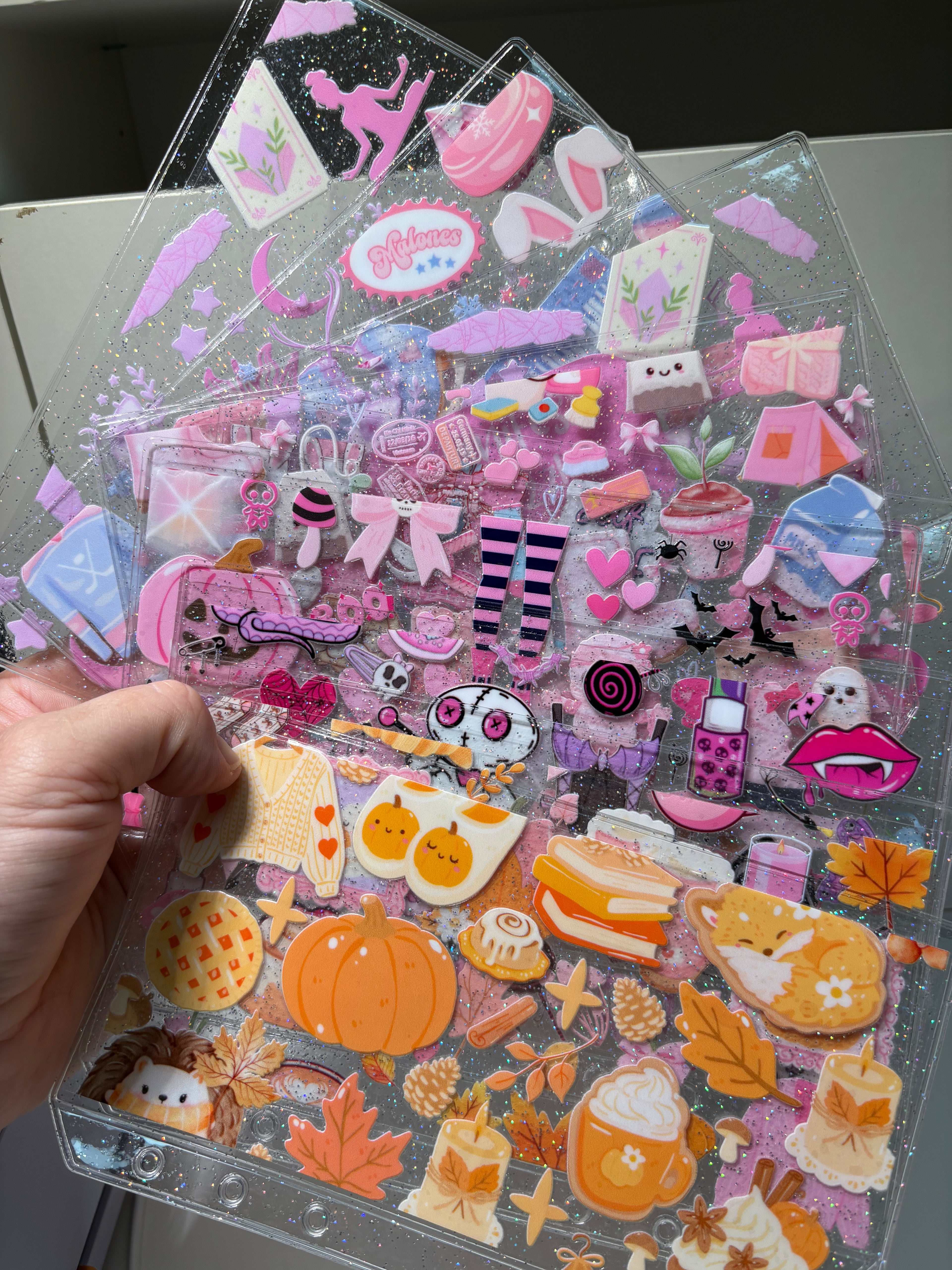 Pattern Glitter cash envelope a6